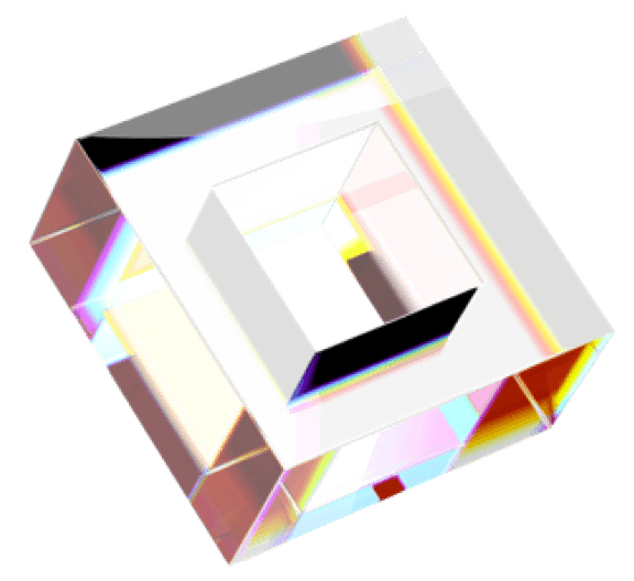 Background floating crystal